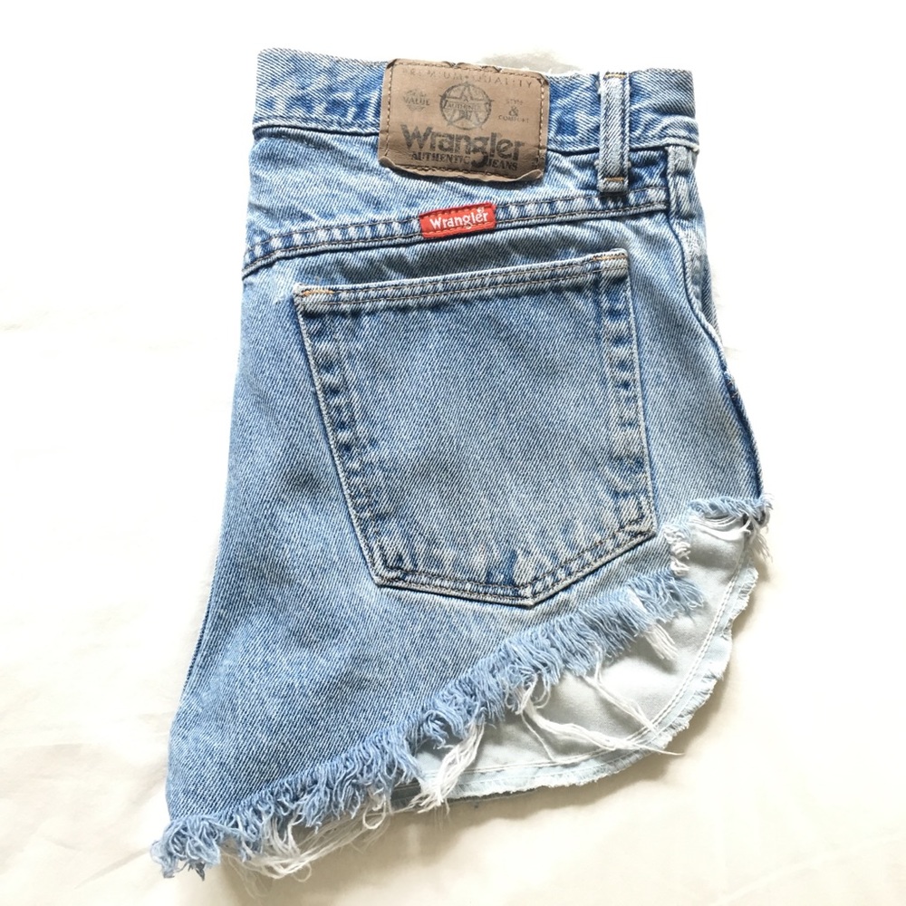 Vintage Wrangler cheeky denim cutoff shorts